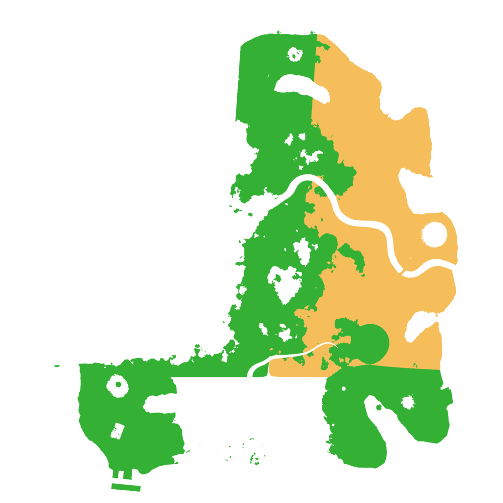 Biome Rust Map: Procedural Map, Size: 3500, Seed: 115