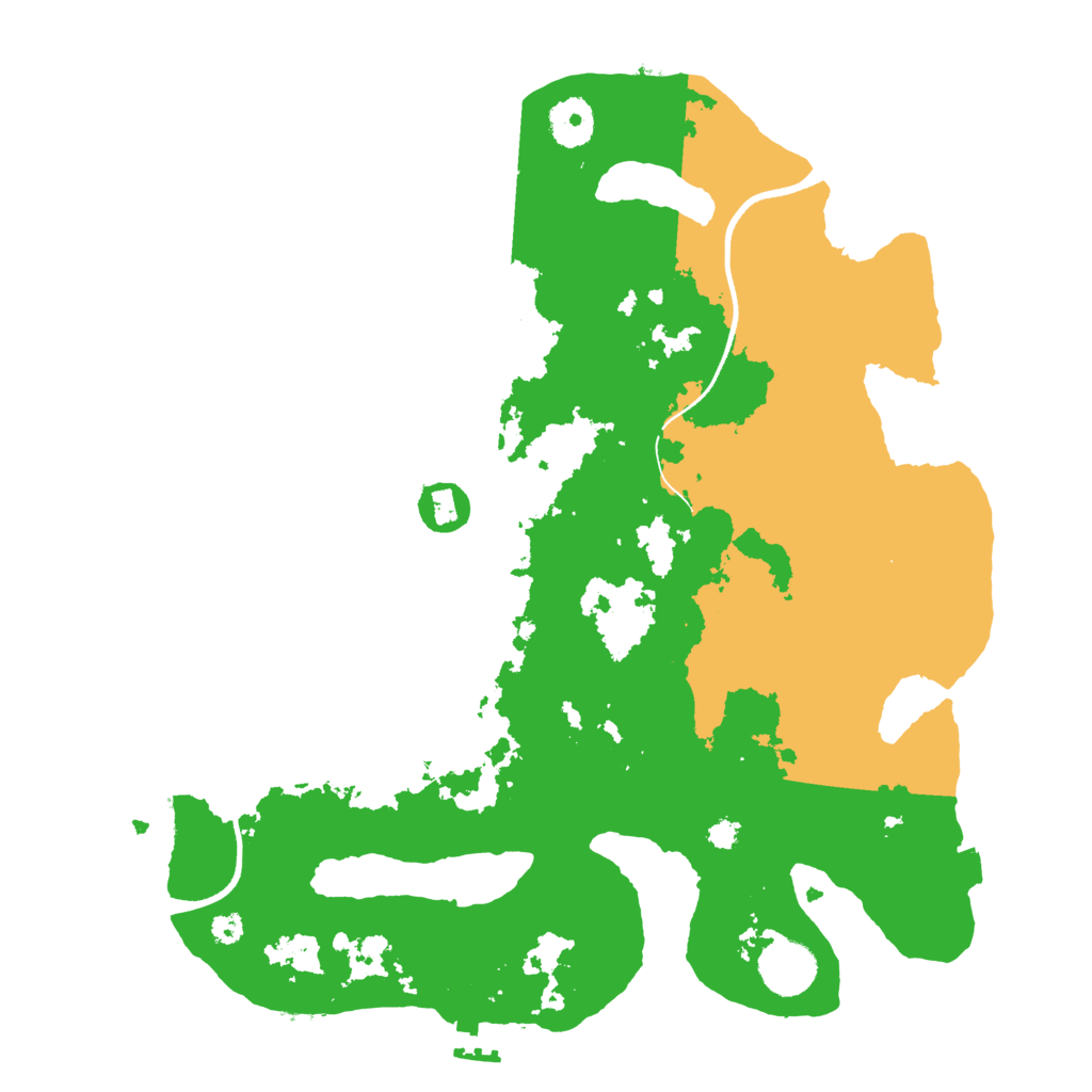 Biome Rust Map: Procedural Map, Size: 3500, Seed: 115