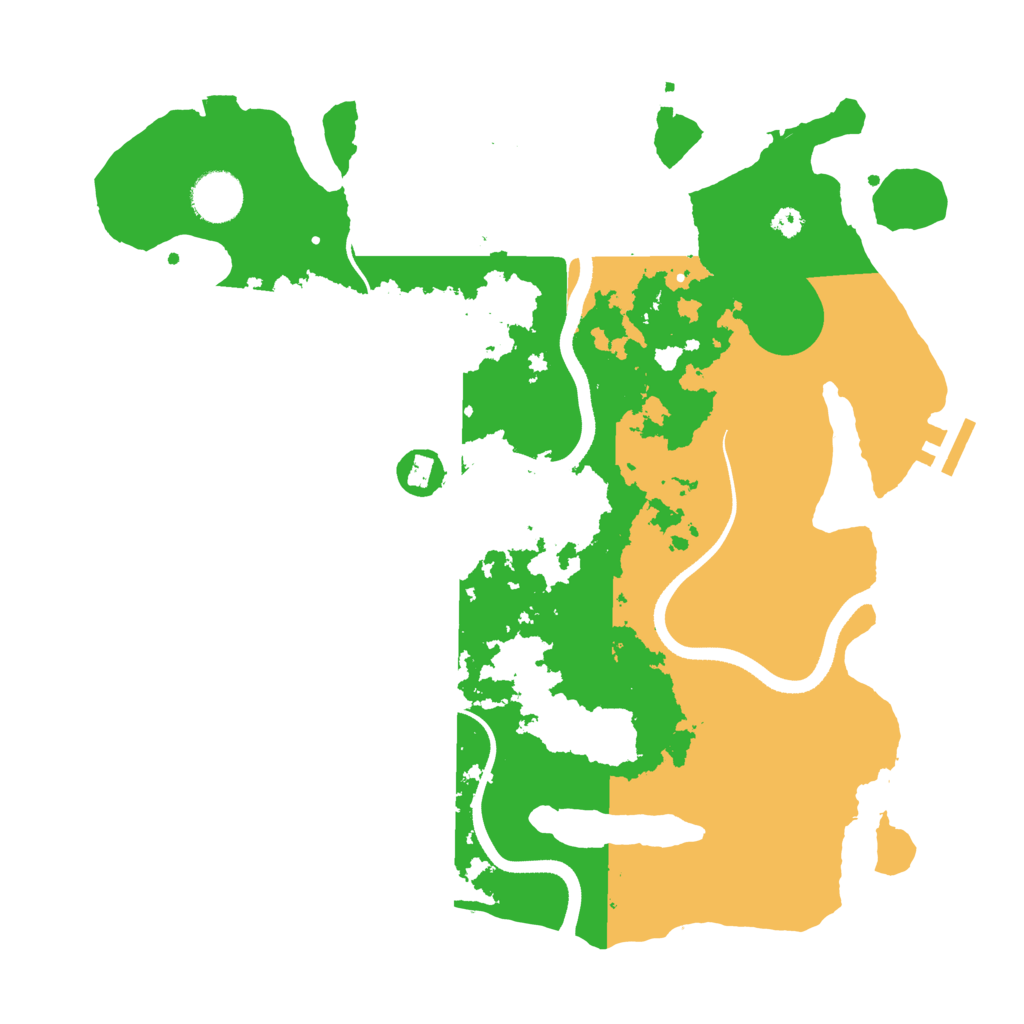 Biome Rust Map: Procedural Map, Size: 3500, Seed: 443685082
