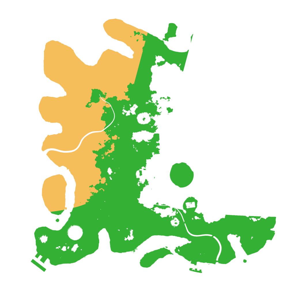 Biome Rust Map: Procedural Map, Size: 3500, Seed: 478223