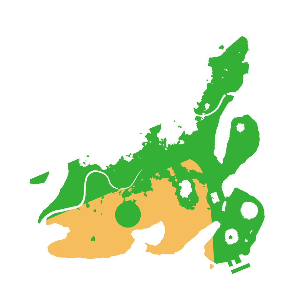 Biome Rust Map: Procedural Map, Size: 3000, Seed: 69694242
