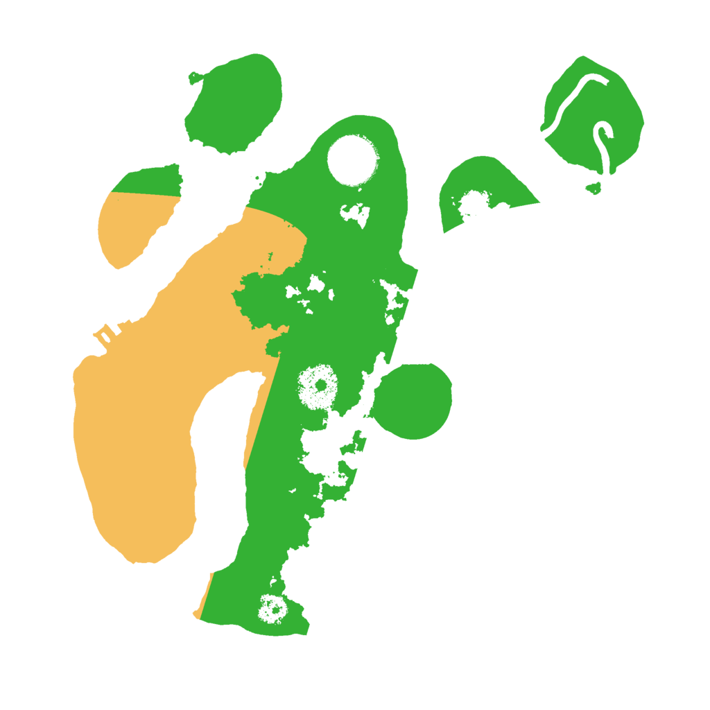 Biome Rust Map: Procedural Map, Size: 2500, Seed: 1042576827