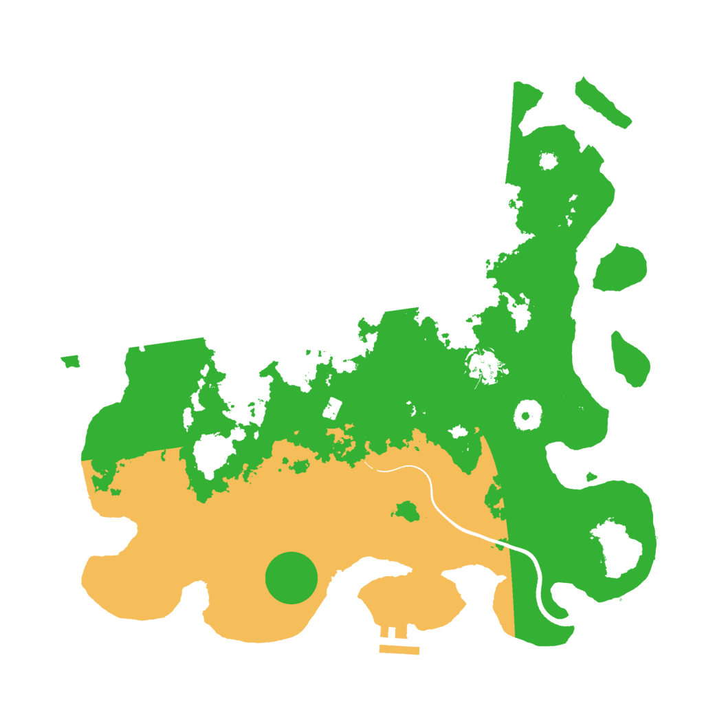 Biome Rust Map: Procedural Map, Size: 3550, Seed: 681585