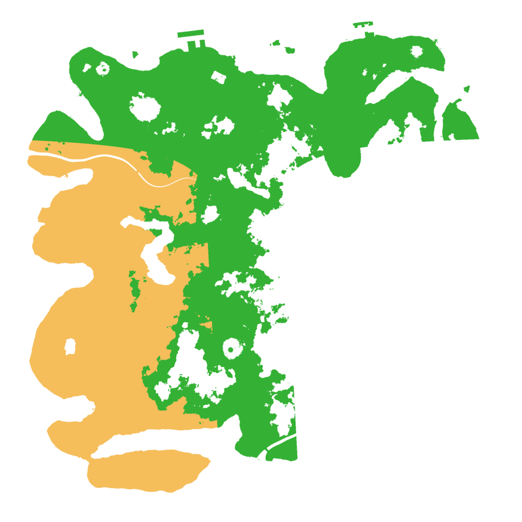 Biome Rust Map: Procedural Map, Size: 4000, Seed: 558513