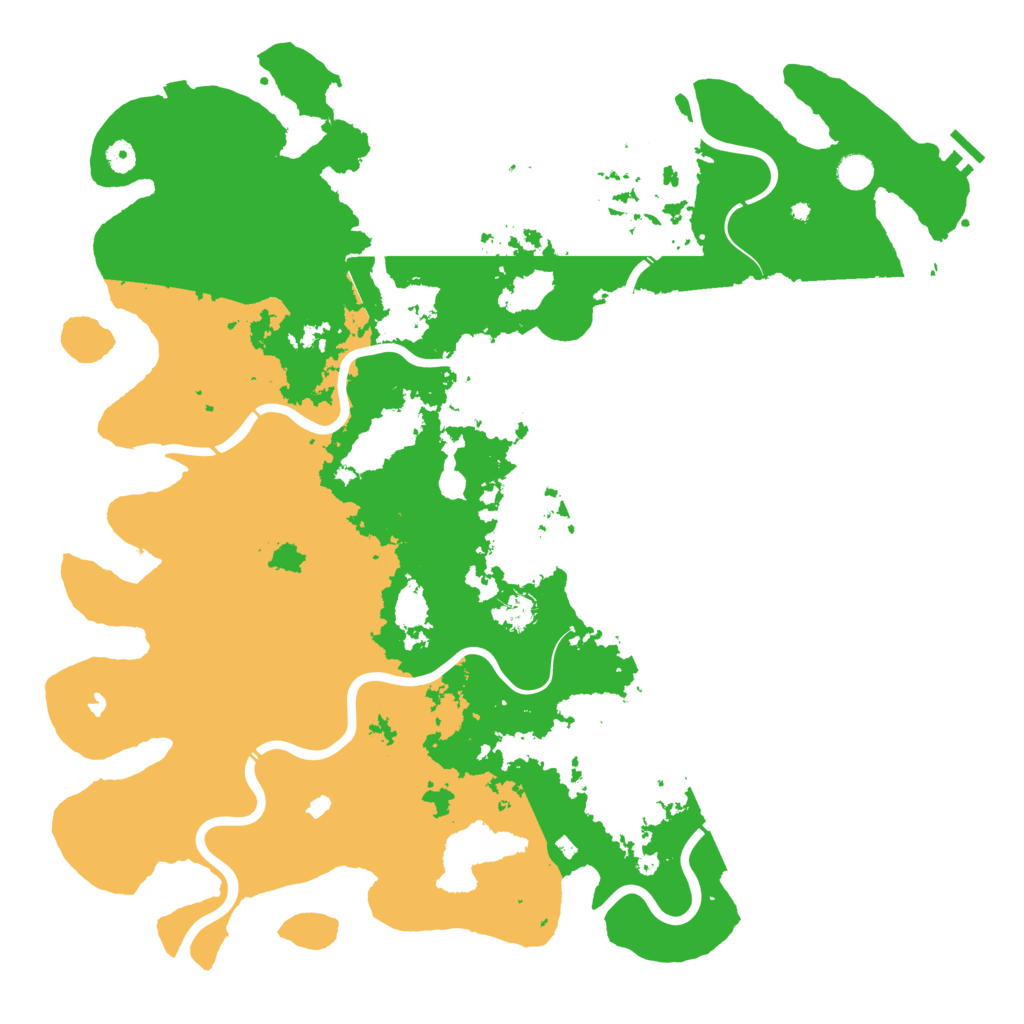 Biome Rust Map: Procedural Map, Size: 5000, Seed: 6488756