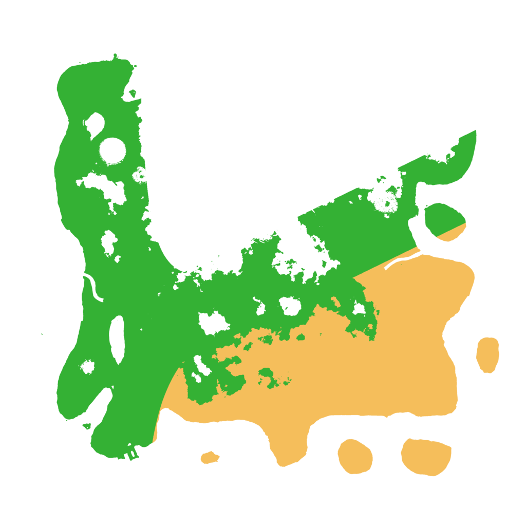 Biome Rust Map: Procedural Map, Size: 3500, Seed: 93057