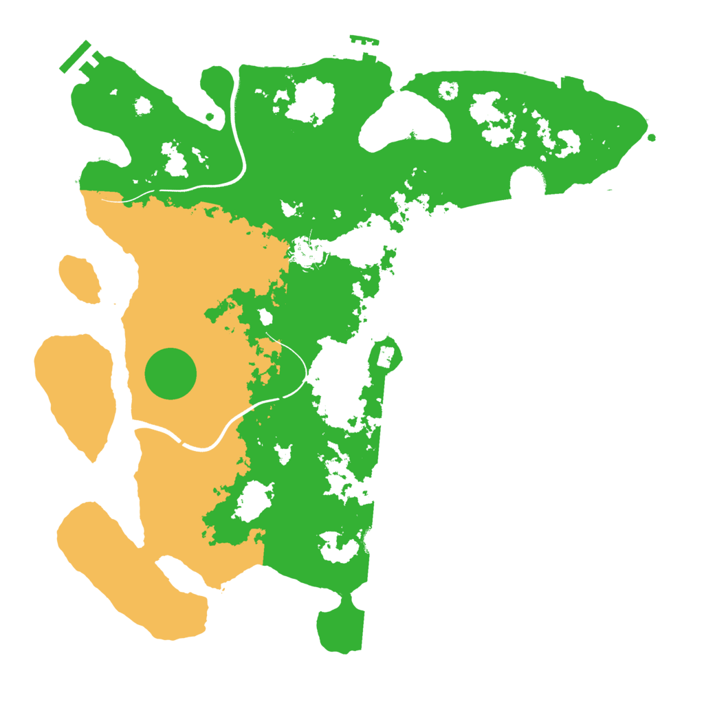 Biome Rust Map: Procedural Map, Size: 3600, Seed: 441