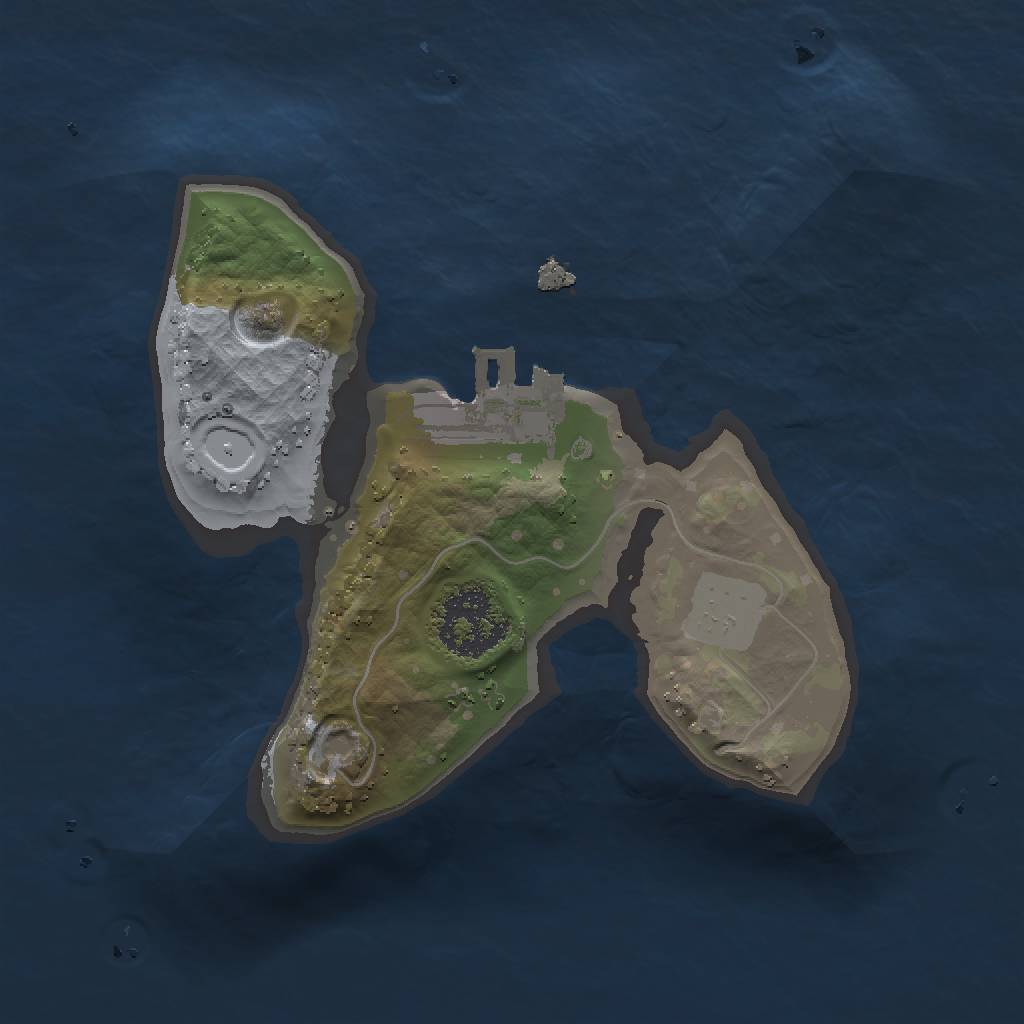 Rust Map: Procedural Map, Size: 1500, Seed: 403, 5 Monuments