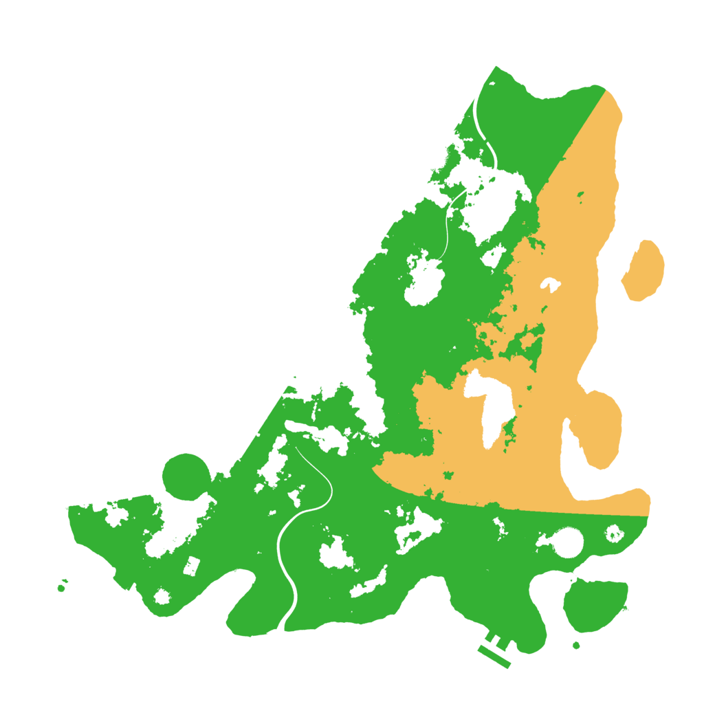 Biome Rust Map: Procedural Map, Size: 4000, Seed: 12458