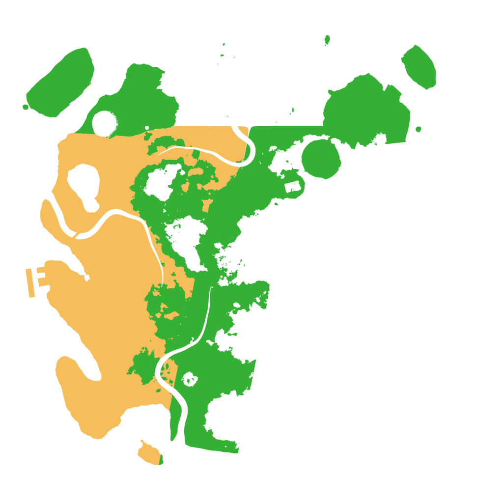 Biome Rust Map: Procedural Map, Size: 3550, Seed: 554545