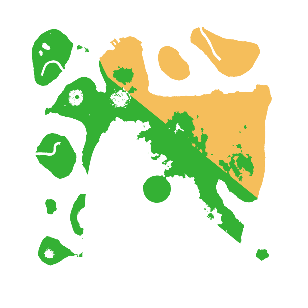 Biome Rust Map: Procedural Map, Size: 3000, Seed: 664385417