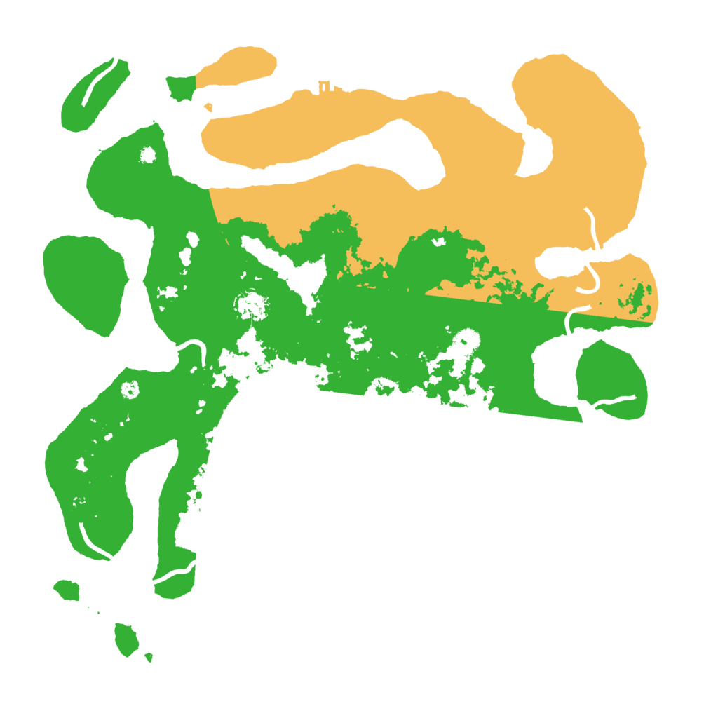 Biome Rust Map: Procedural Map, Size: 4000, Seed: 17458