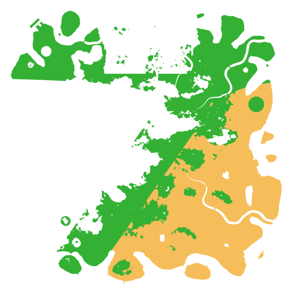Biome Rust Map: Procedural Map, Size: 5000, Seed: 123432