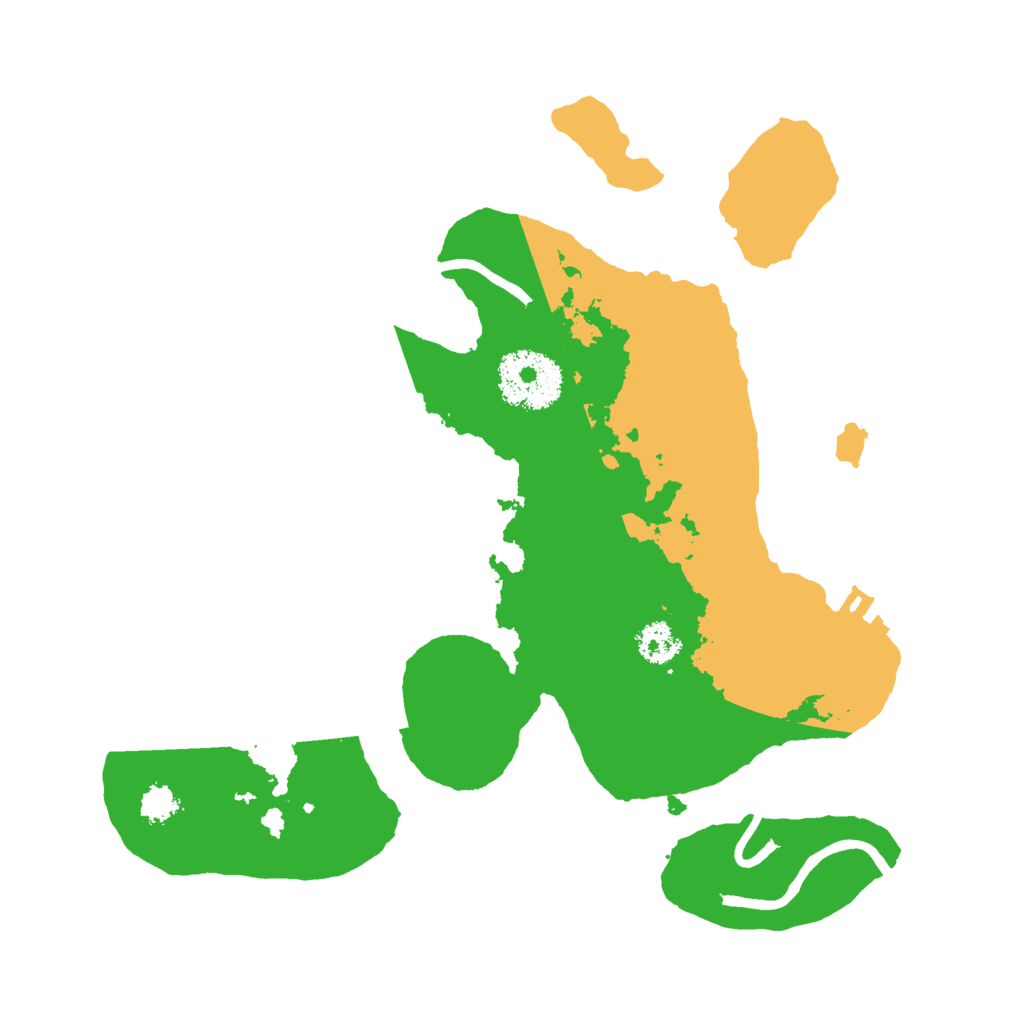 Biome Rust Map: Procedural Map, Size: 2500, Seed: 1065690835