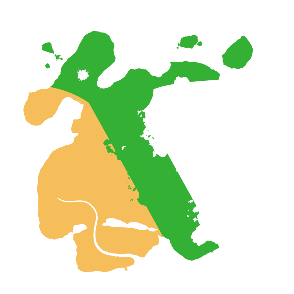 Biome Rust Map: Procedural Map, Size: 2450, Seed: 15152513