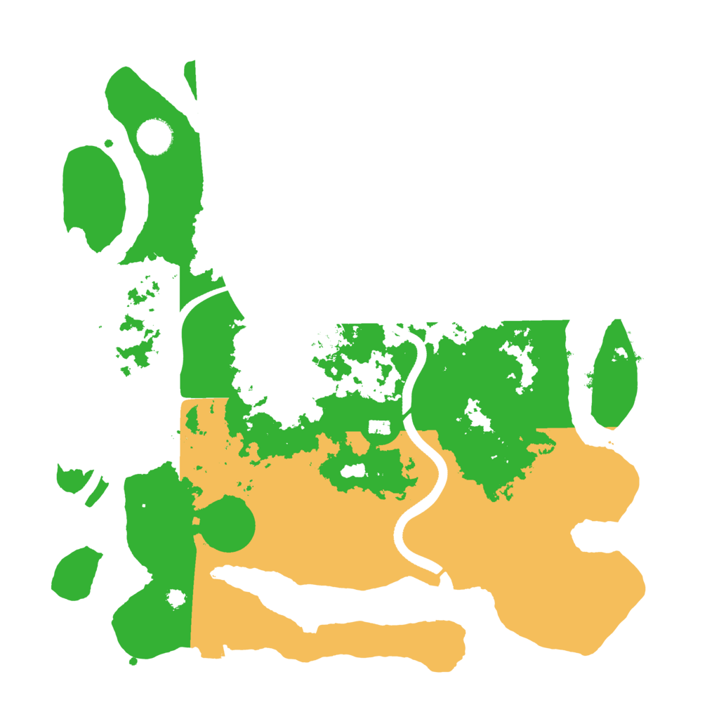 Biome Rust Map: Procedural Map, Size: 3550, Seed: 539691