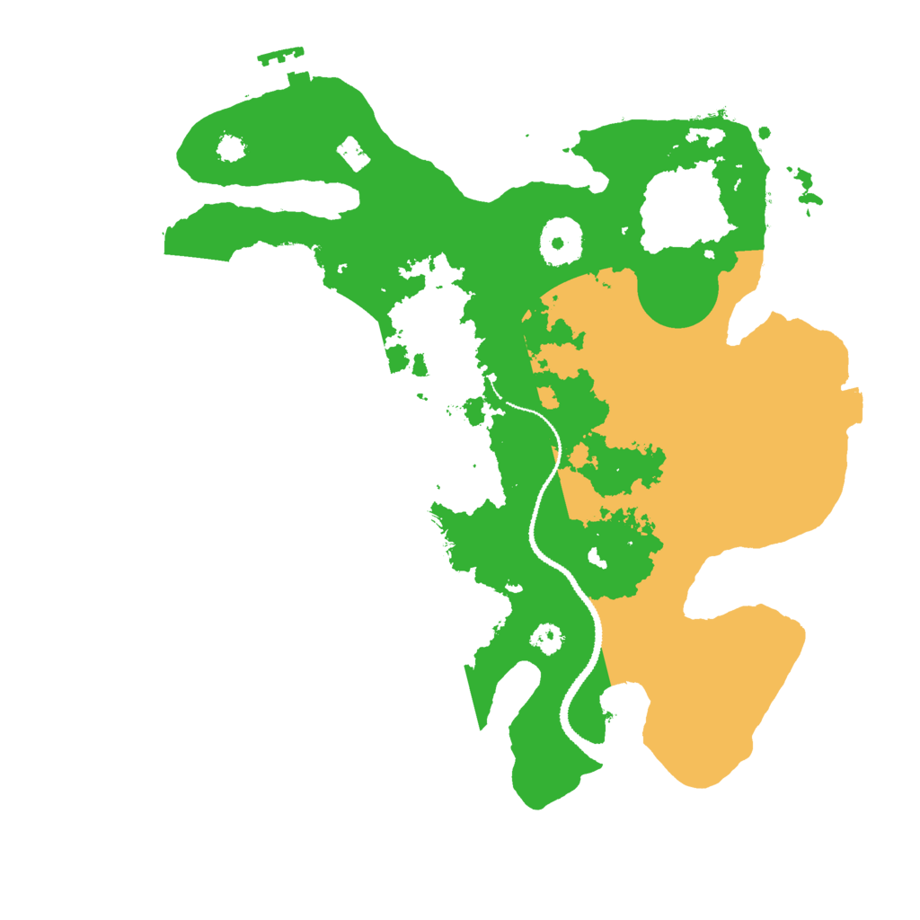 Biome Rust Map: Procedural Map, Size: 3000, Seed: 542254524