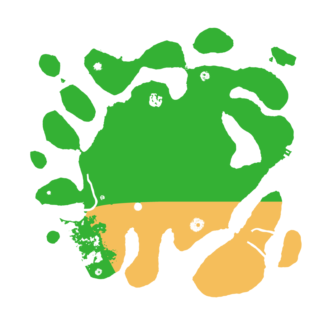 Biome Rust Map: Procedural Map, Size: 3500, Seed: 121955494