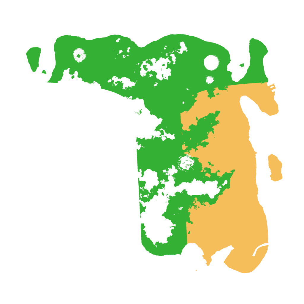 Biome Rust Map: Procedural Map, Size: 3550, Seed: 445468