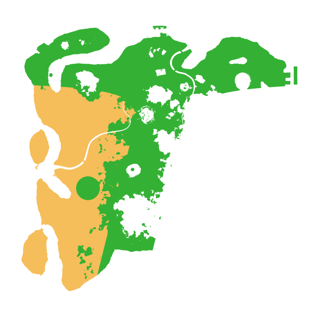 Biome Rust Map: Procedural Map, Size: 3550, Seed: 274990