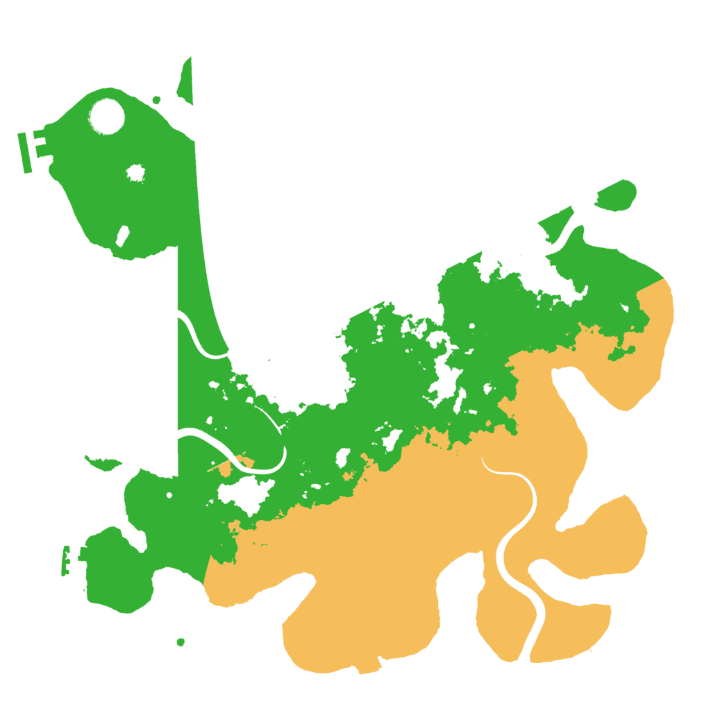 Biome Rust Map: Procedural Map, Size: 3550, Seed: 394468