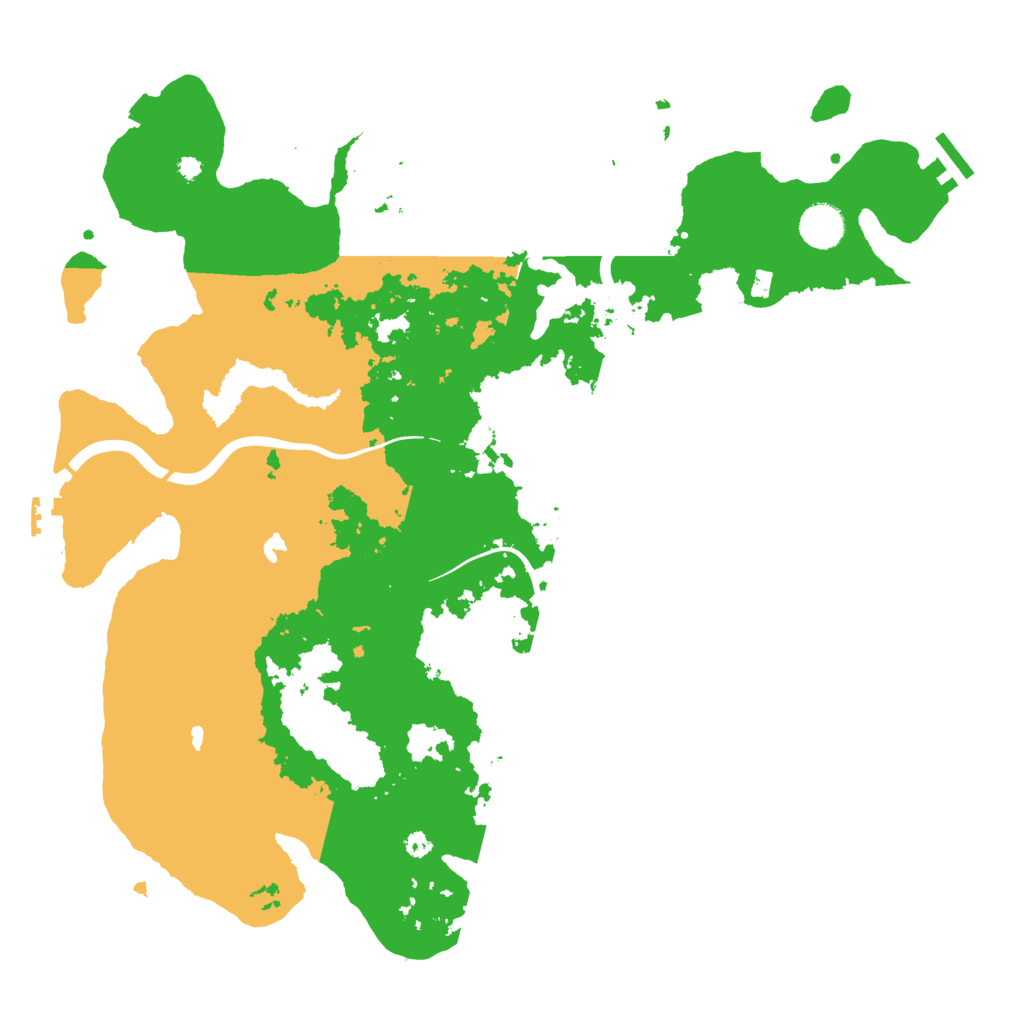 Biome Rust Map: Procedural Map, Size: 4000, Seed: 43458