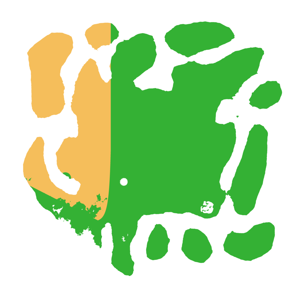 Biome Rust Map: Barren, Size: 3500, Seed: 3