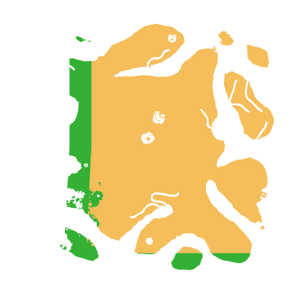 Biome Rust Map: Procedural Map, Size: 3500, Seed: 43414543