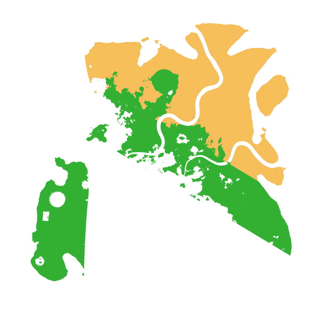 Biome Rust Map: Procedural Map, Size: 3550, Seed: 354300