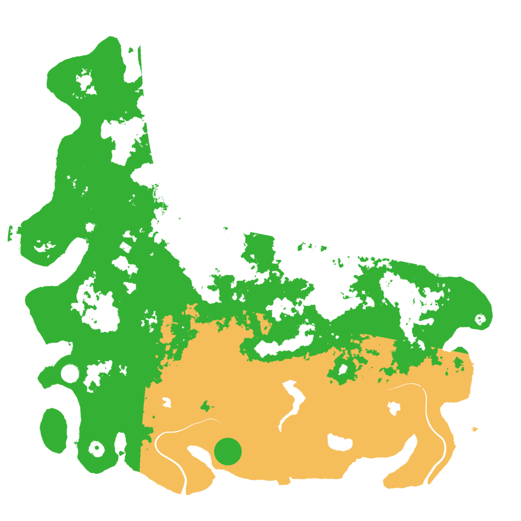 Biome Rust Map: Procedural Map, Size: 5000, Seed: 1234567891