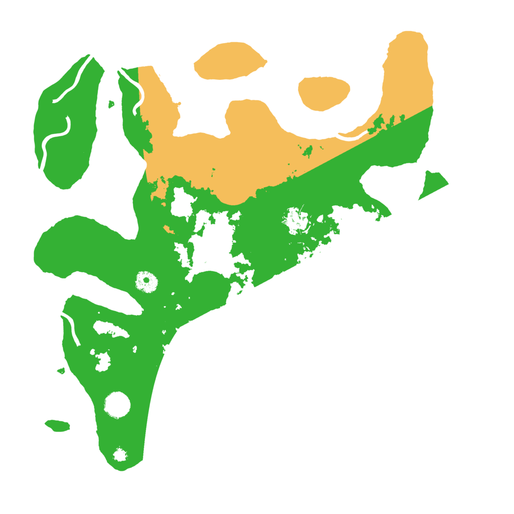 Biome Rust Map: Procedural Map, Size: 3550, Seed: 448159