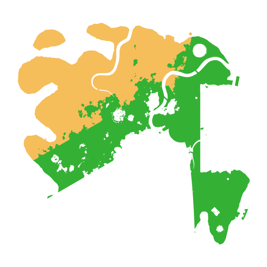 Biome Rust Map: Procedural Map, Size: 3500, Seed: 632