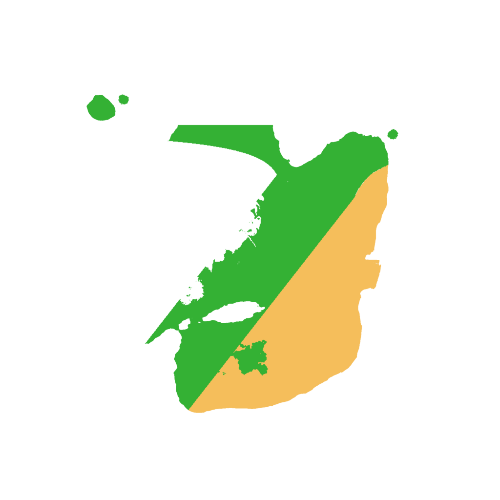 Biome Rust Map: Procedural Map, Size: 2000, Seed: 52501297