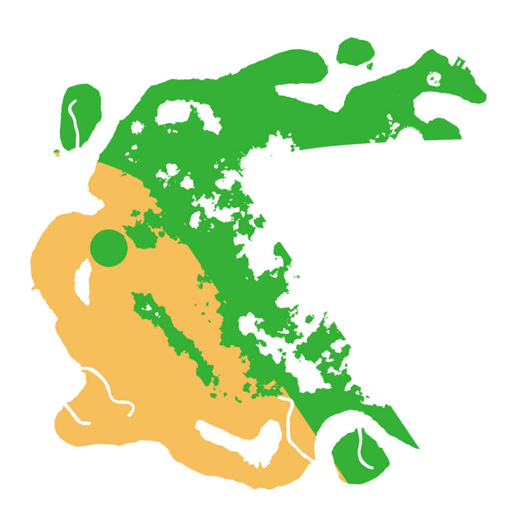 Biome Rust Map: Procedural Map, Size: 3700, Seed: 1258169963