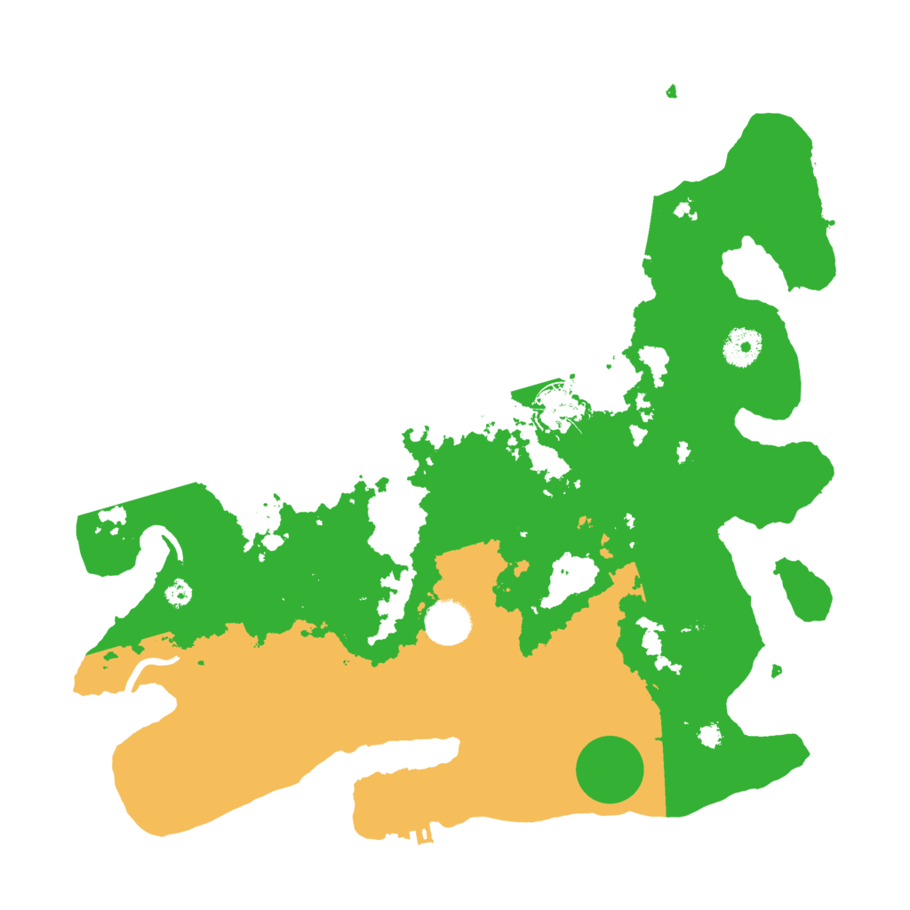 Biome Rust Map: Procedural Map, Size: 3550, Seed: 452987