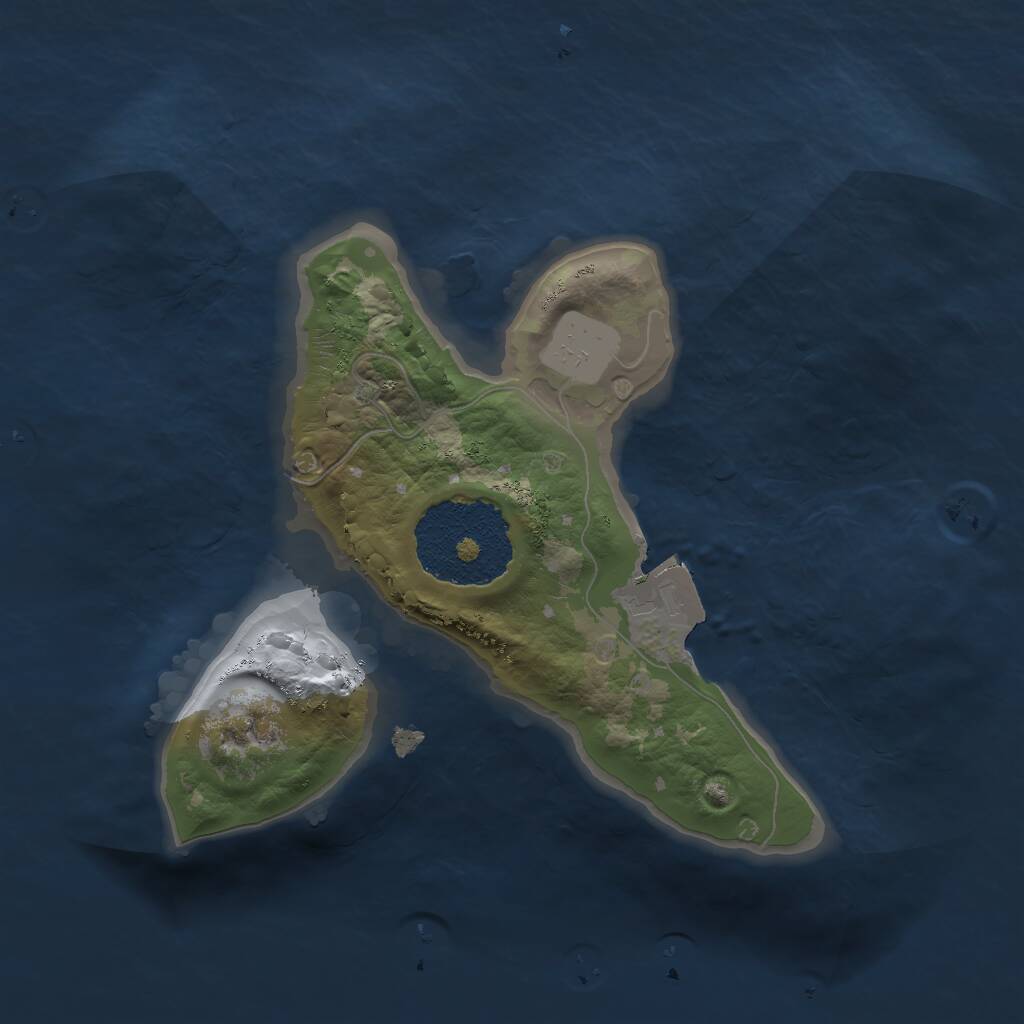 Rust Map: Procedural Map, Size: 1675, Seed: 79594, 1 Monuments