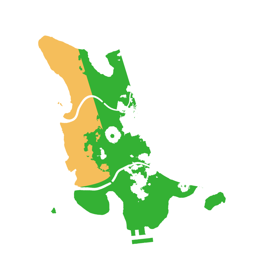 Biome Rust Map: Procedural Map, Size: 2500, Seed: 1891022851
