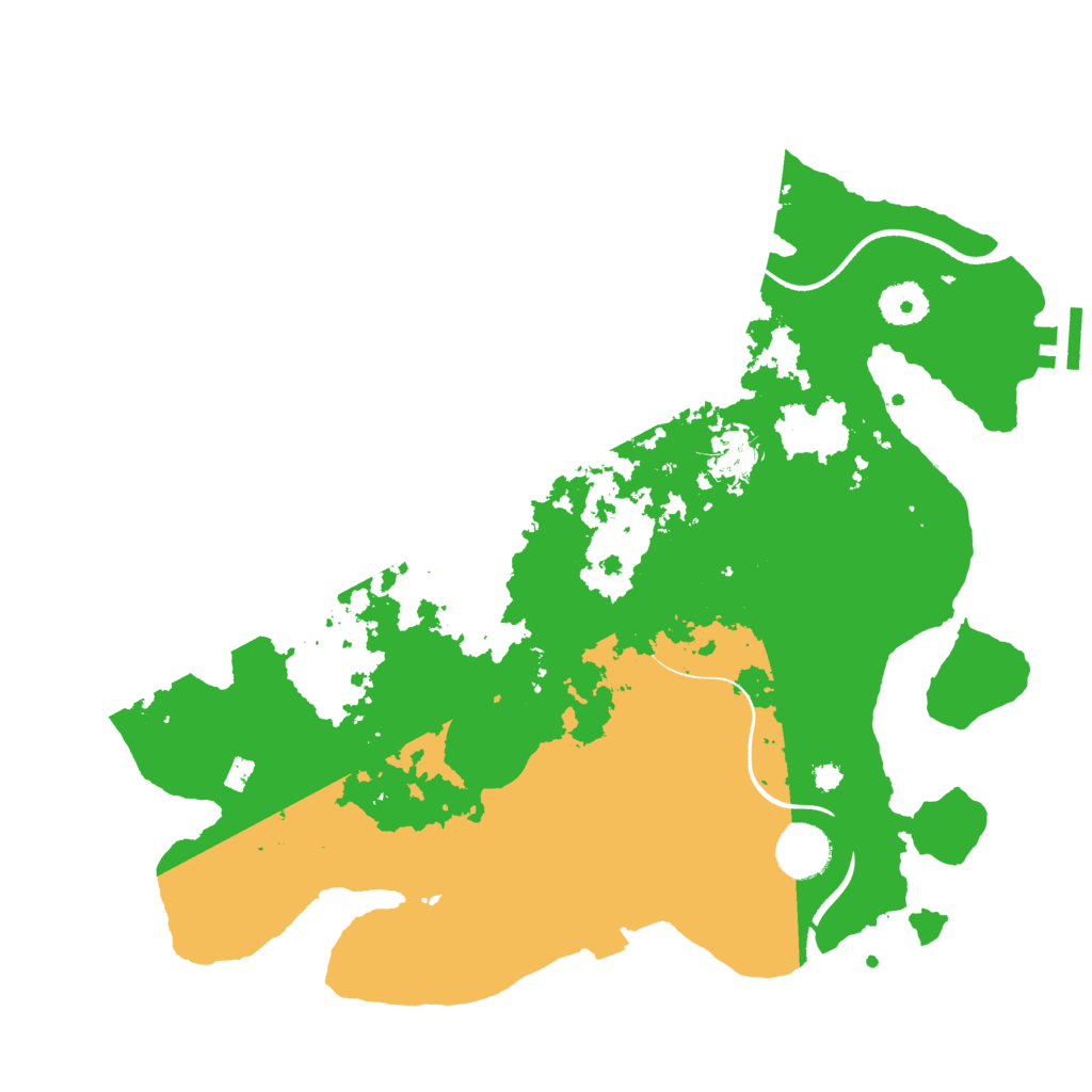 Biome Rust Map: Procedural Map, Size: 3550, Seed: 417100