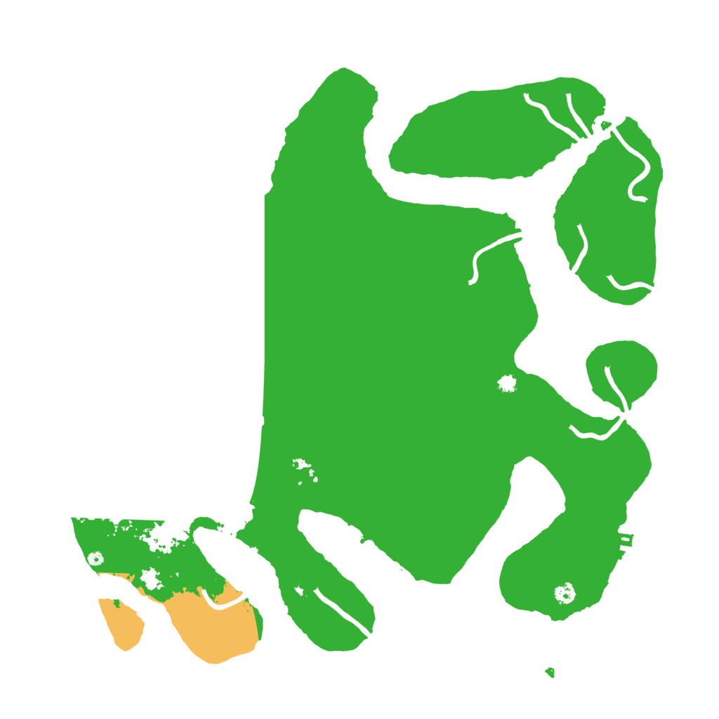 Biome Rust Map: Procedural Map, Size: 3550, Seed: 689418