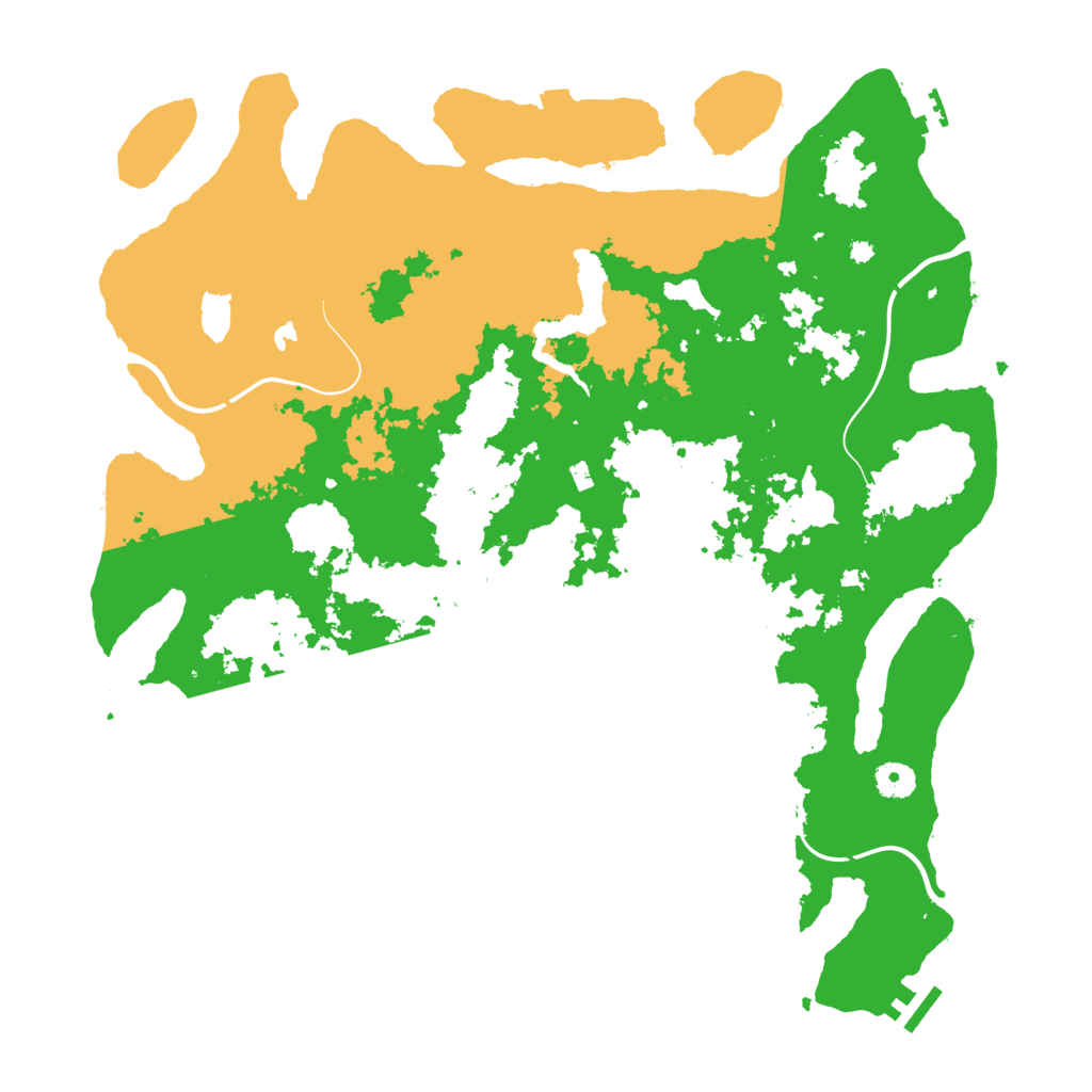 Biome Rust Map: Procedural Map, Size: 4250, Seed: 850799573