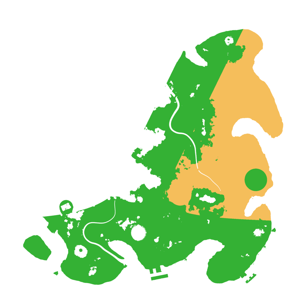 Biome Rust Map: Procedural Map, Size: 3550, Seed: 284482