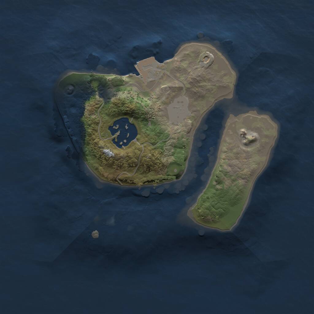 Rust Map: Procedural Map, Size: 1700, Seed: 1784409945, 2 Monuments