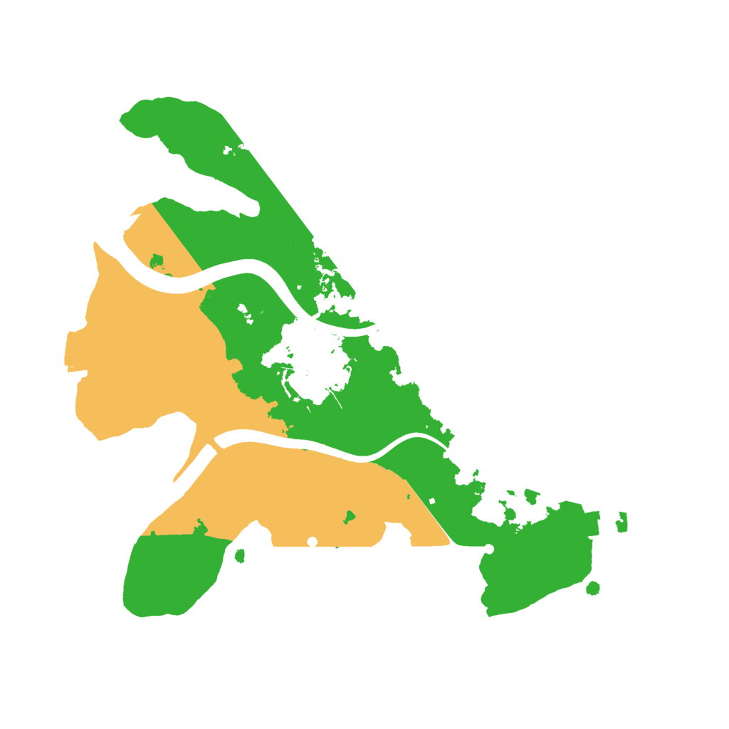 Biome Rust Map: Procedural Map, Size: 2110, Seed: 464658