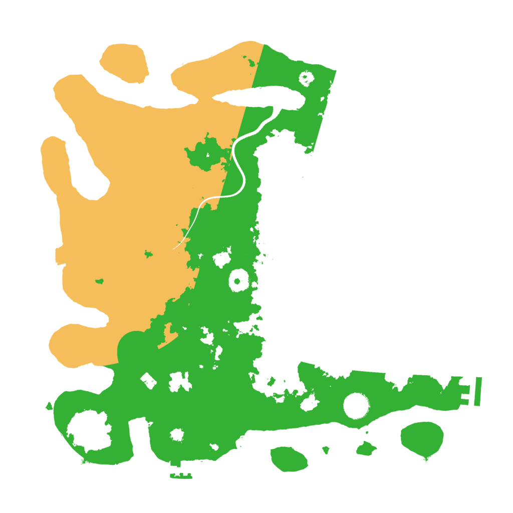 Biome Rust Map: Procedural Map, Size: 3500, Seed: 769410071