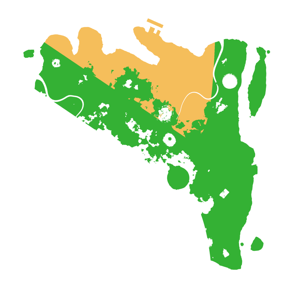 Biome Rust Map: Procedural Map, Size: 3500, Seed: 91306409