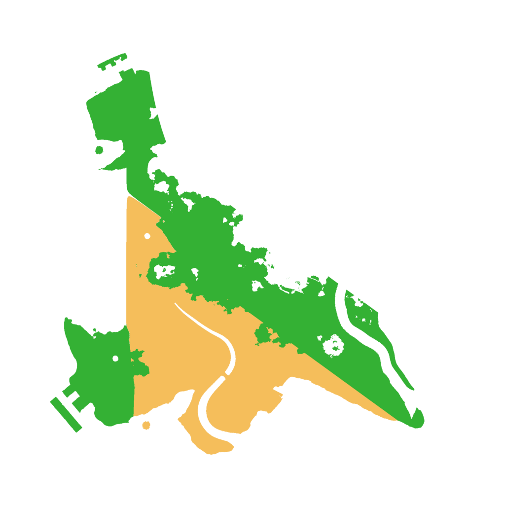 Biome Rust Map: Procedural Map, Size: 2500, Seed: 1226467020