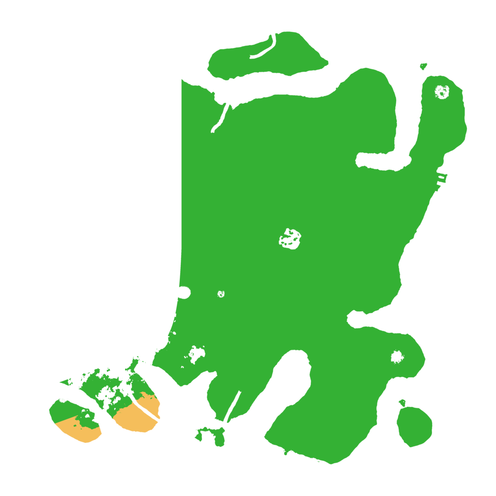 Biome Rust Map: Procedural Map, Size: 3500, Seed: 243820
