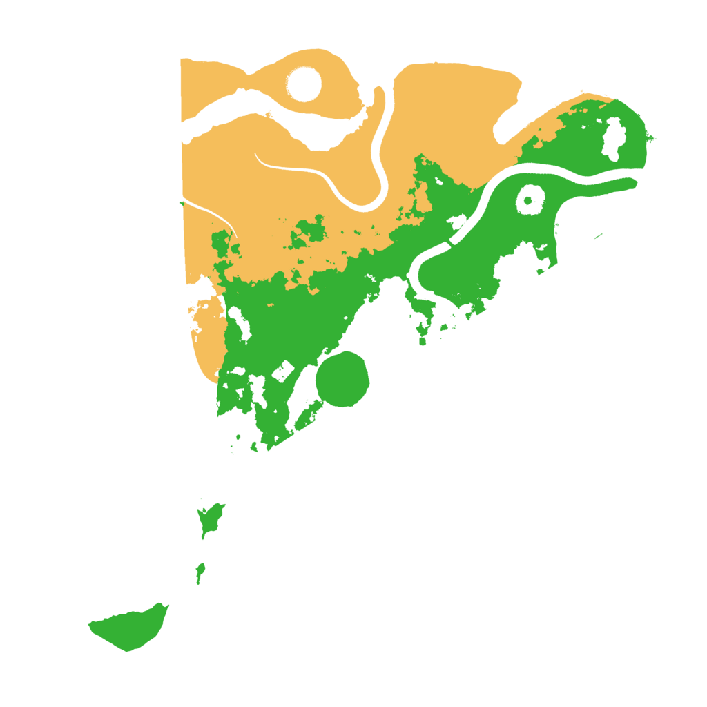 Biome Rust Map: Procedural Map, Size: 3550, Seed: 301857