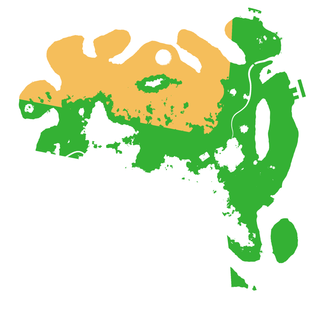 Biome Rust Map: Procedural Map, Size: 3550, Seed: 757907