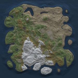 Thumbnail Rust Map: Procedural Map, Size: 4000, Seed: 121315, 18 Monuments